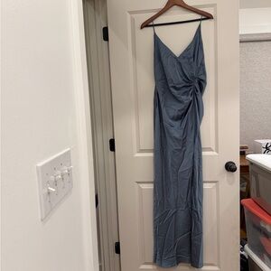 ASOS Elegant Dusty Blue Women's Dress Bridesmaid or Formal